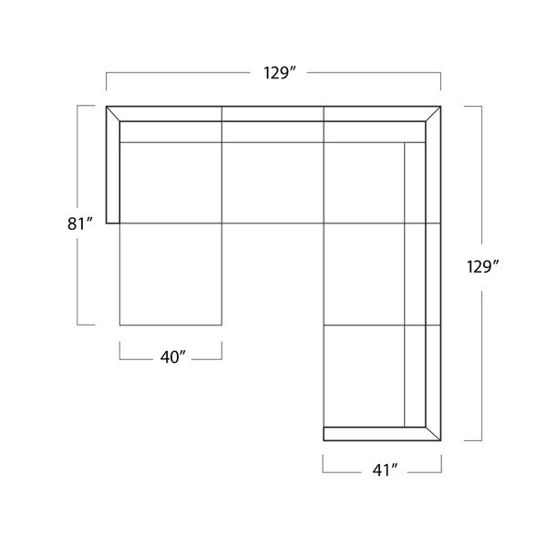 Oslo 6 Piece U Shape Sectional